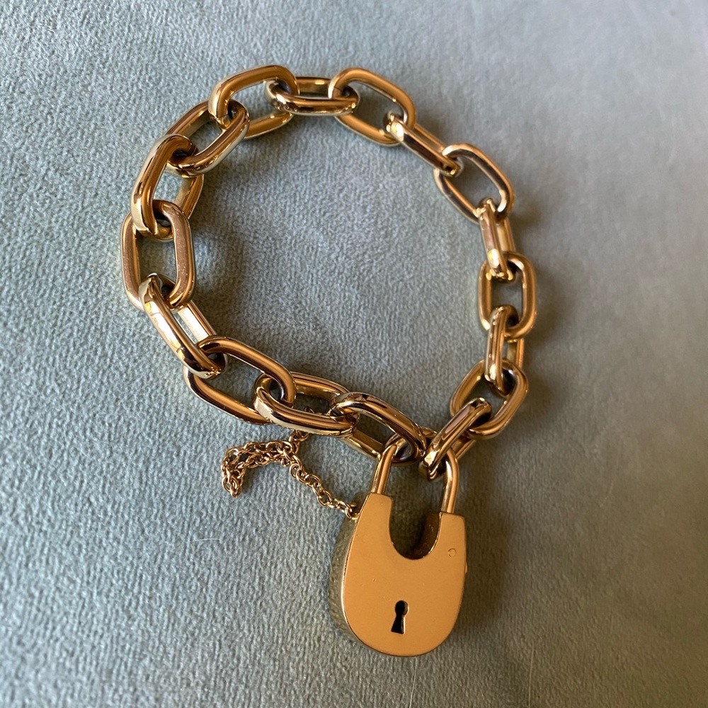 Michael Kors Gold Tone Bracelet with Locket
